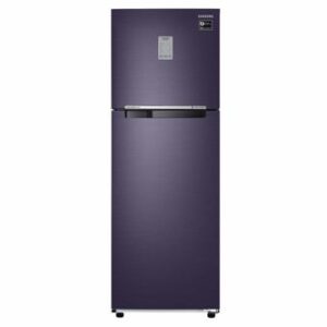 Samsung 253 L 3 Star Frost Free Double Door Refrigerator(RT28M3743UT/HL, Pebble Blue, Convertible, Inverter Compressor)