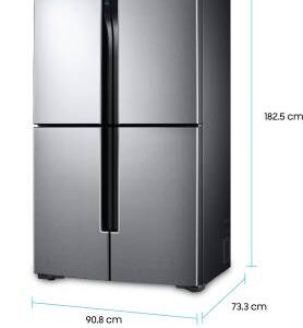 Samsung 680 L Frost Free French Door Bottom Mount Refrigerator  (Easy Clean Steel, RF60J9090SL/TL)