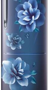 Samsung 192 L Direct Cool Single Door 5 Star Refrigerator with Base Drawer  (Camellia Blue, RR20R182XCU/HL)