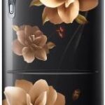 Samsung 212 L Direct Cool Single Door 3 Star Refrigerator with Base Drawer  (Camellia Black, RR22R383ZCB/HL)