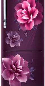 Samsung 212 L Direct Cool Single Door 3 Star Refrigerator with Base Drawer  (Camellia Purple, RR22R383ZCR/HL)