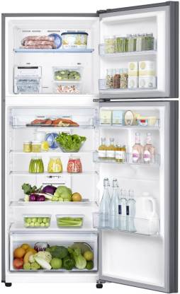 Samsung 415 L Frost Free Double Door 4 Star Refrigerator (Easy Clean Steel, RT42M553ESL/TL) - Image 3