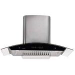 Hindware Delfina Plus 90 Cm, 1100 M3/hr (SS Baffle Filter) Designer Chimney