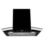 Hindware 60cm 1000 m3/hr Chimney (Lino BLK 60 Plus, 2 Baffle Filters, Black)
