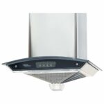 Hindware 60cm 1100 m3/hr Chimney (Delfina Plus, Baffle Filter, Steel/Grey)