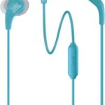 JBL Endurance Run Wired Headset with Mic  (Teal, In the Ear)