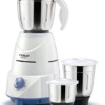 Eveready Glowy 500-Watt Mixer Grinder (White and Blue)